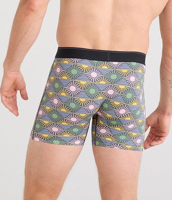 SAXX Quest Quick-Dry Rise And Shine Printed Mesh 5#double; Boxer Briefs Product Image