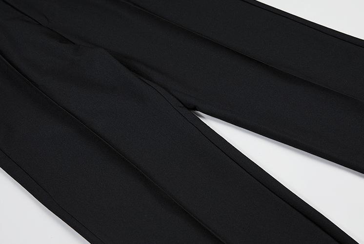 RT No. 3073 STRAIGHT DRAPE SLIT PANTS Product Image