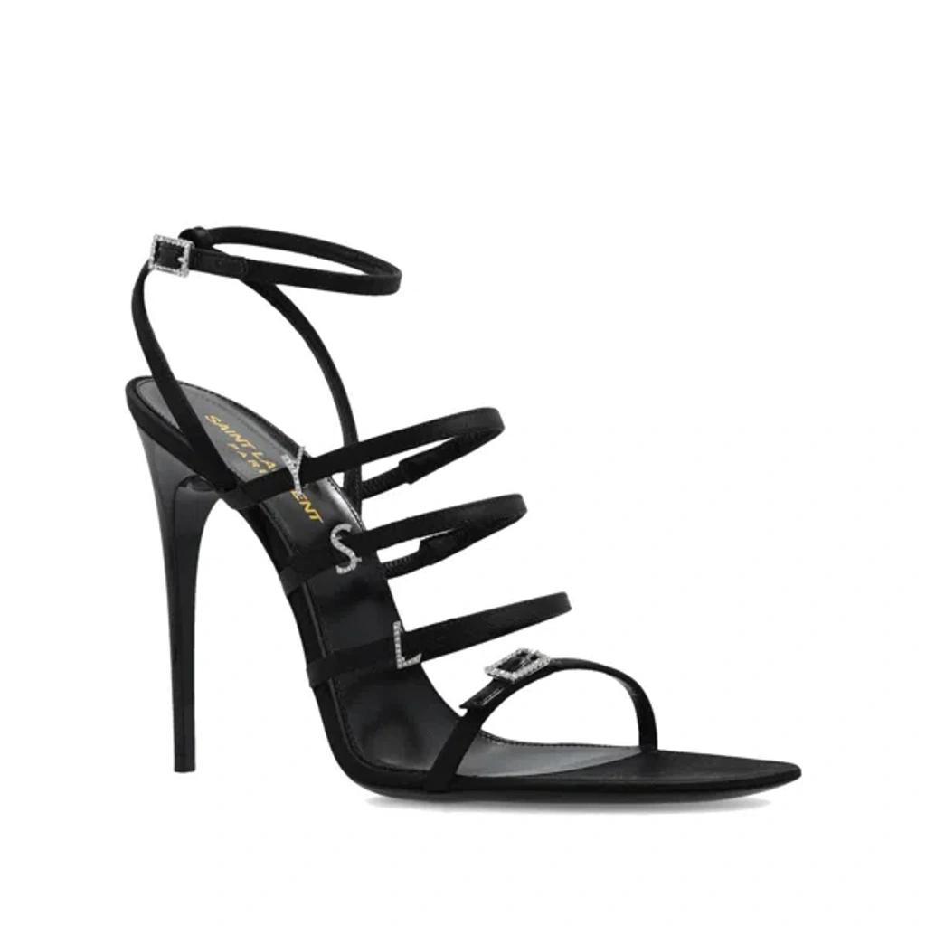 SAINT LAURENT Jerry Heeled Sandals In Black Product Image