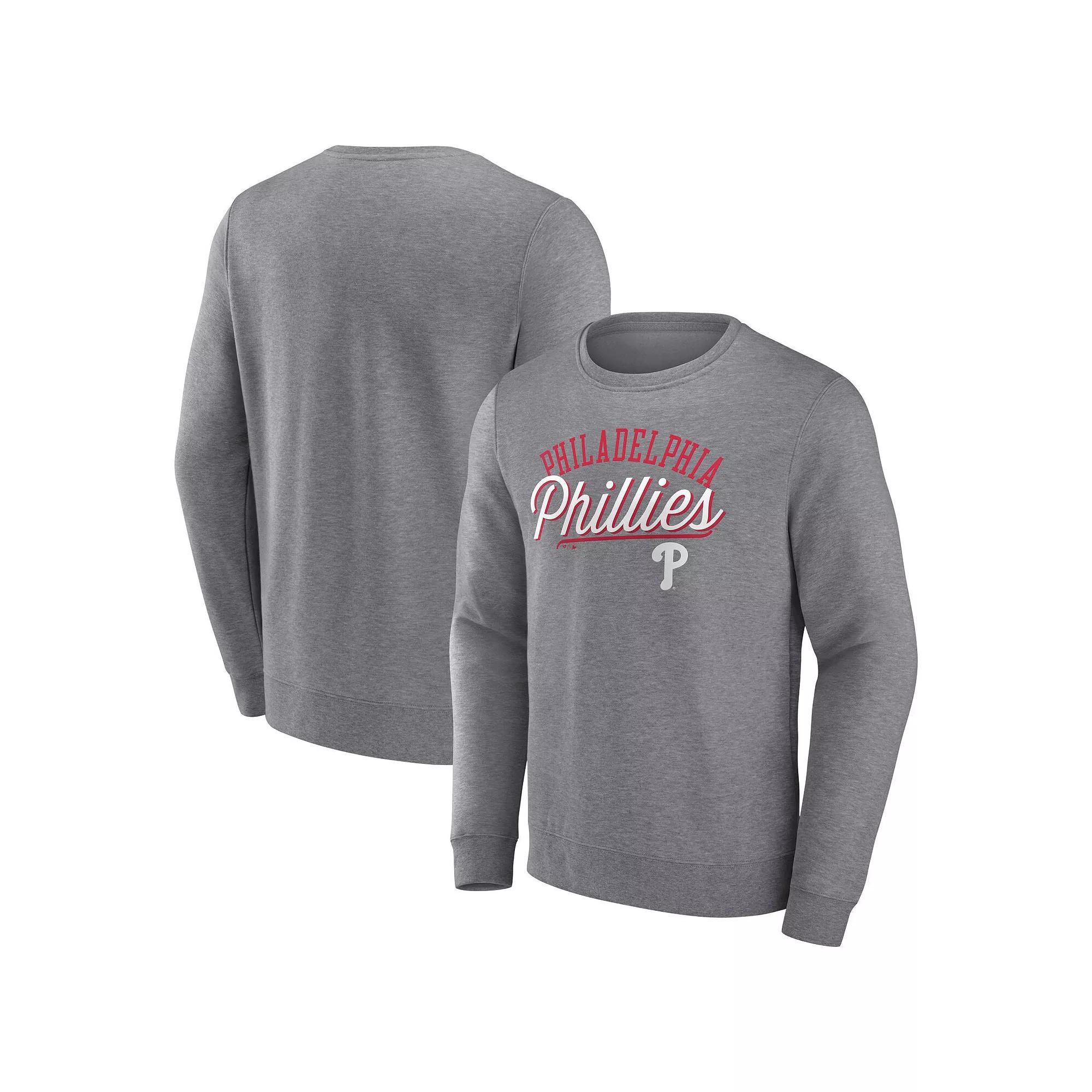 Men's Fanatics Branded Heather Charcoal Philadelphia Flyers Fierce Competitor Pullover Sweatshirt,  Product Image
