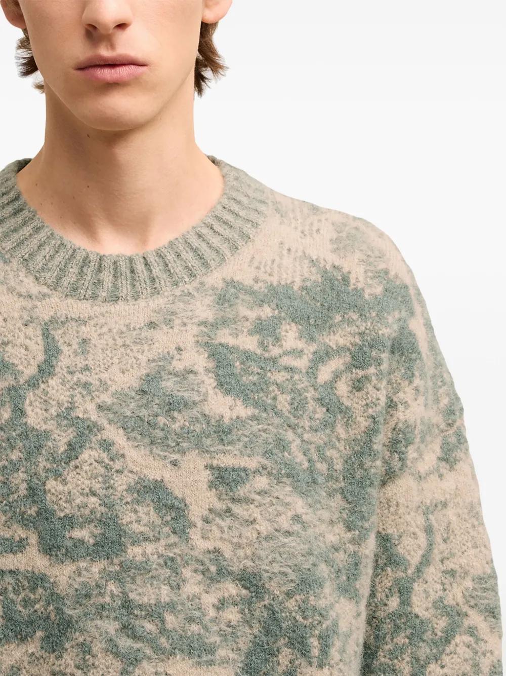 jacquard wool blend jumper Product Image