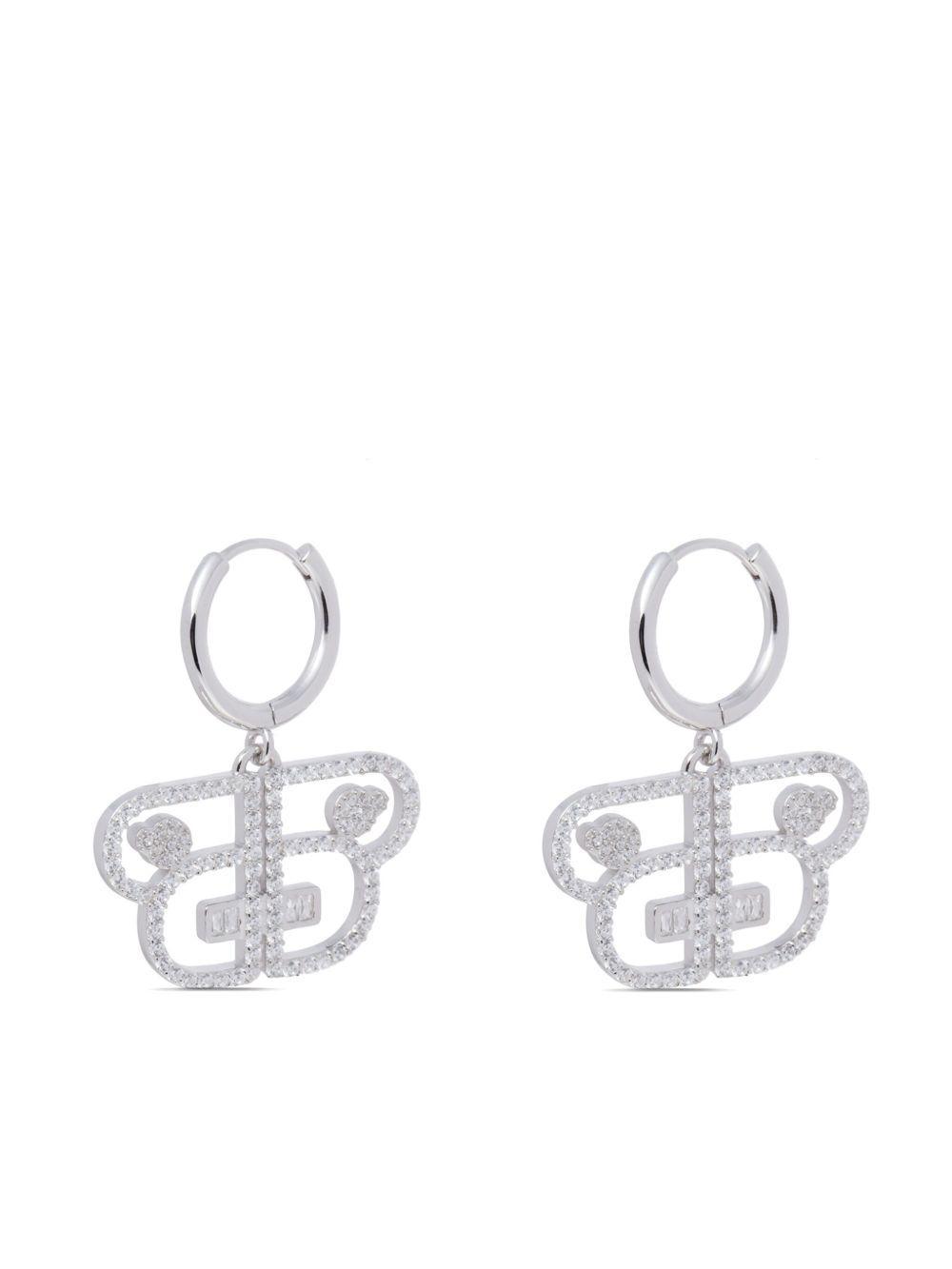 crystal-embellished drop earrings Product Image