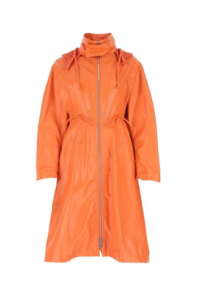 BOTTEGA VENETA Orange Long Parka Product Image