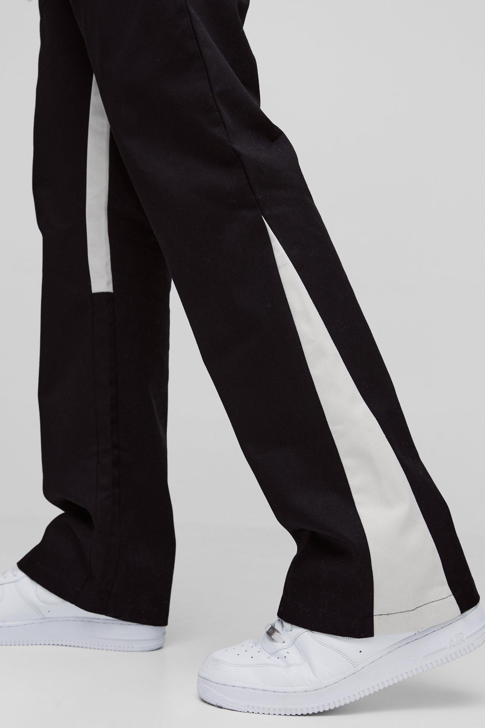 Tall Drawcord Waist Gusset Flared Pants | boohooMAN USA Product Image