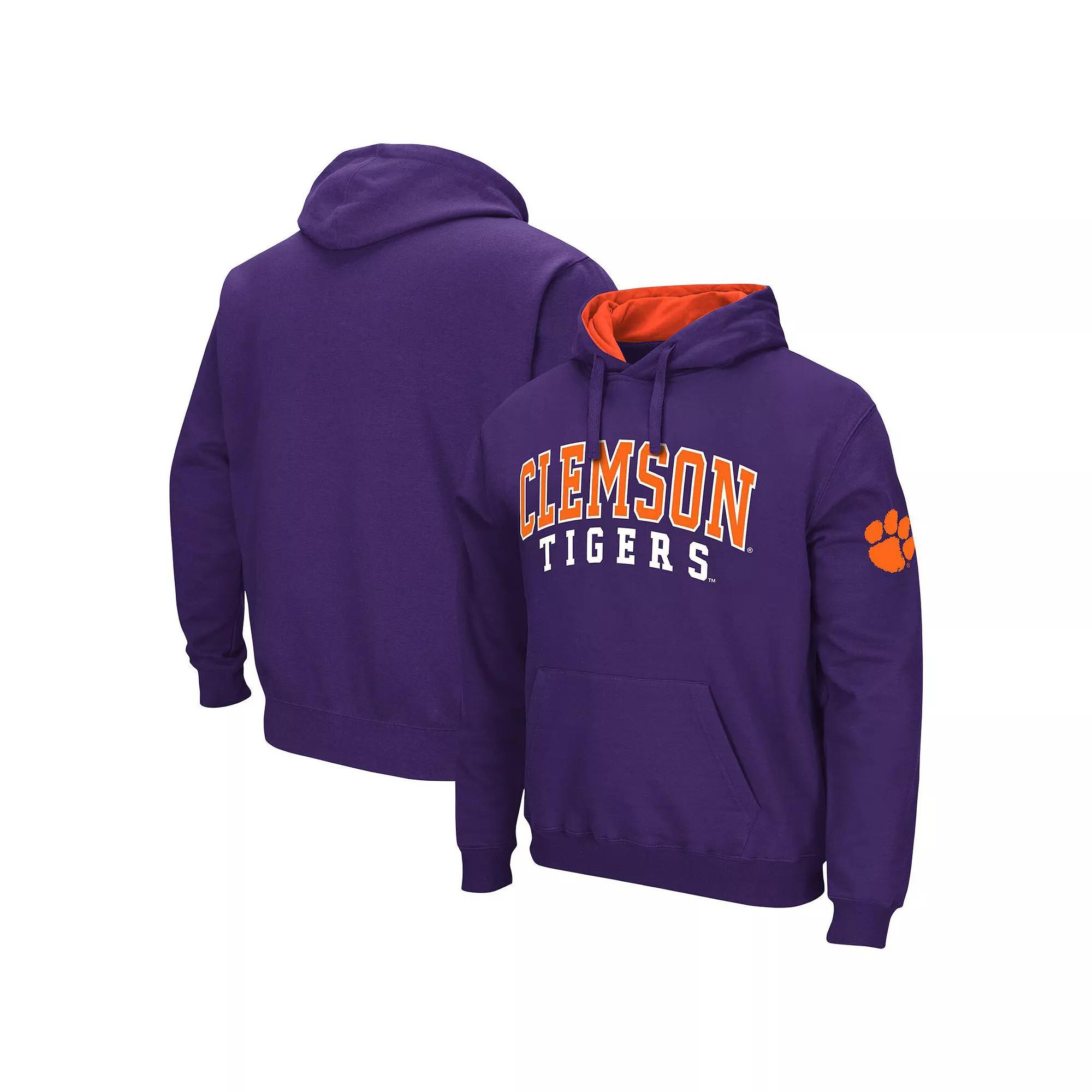 Men's Colosseum Black Utah Utes Arch and Logo Pullover Hoodie,  Product Image