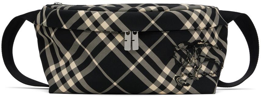 BURBERRY Check Belt Bag In Black Product Image