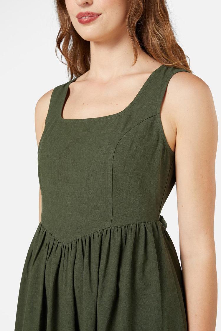 Native Embroidered Midi Dress Product Image