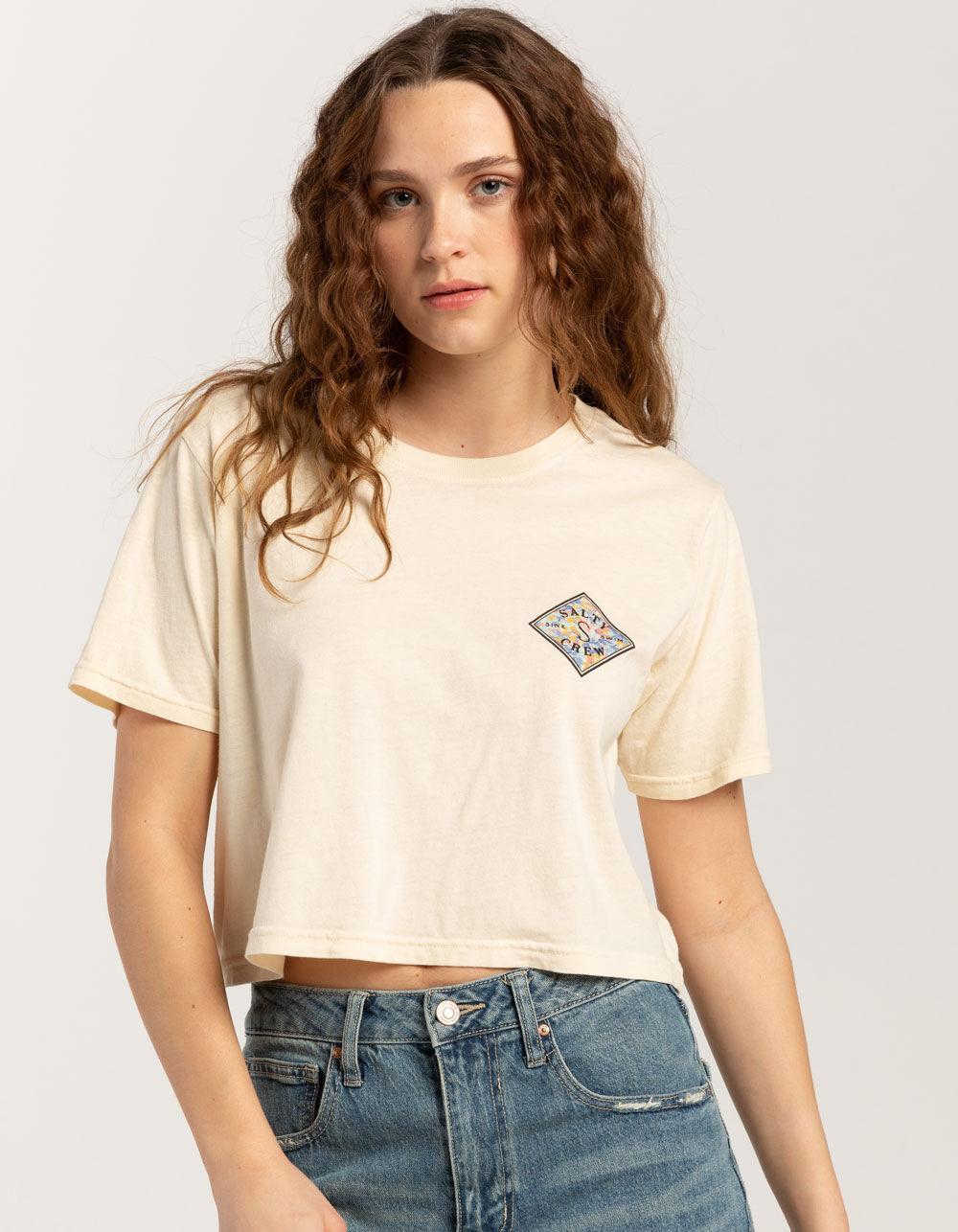 SALTY CREW Print Womens Crop Tee Product Image