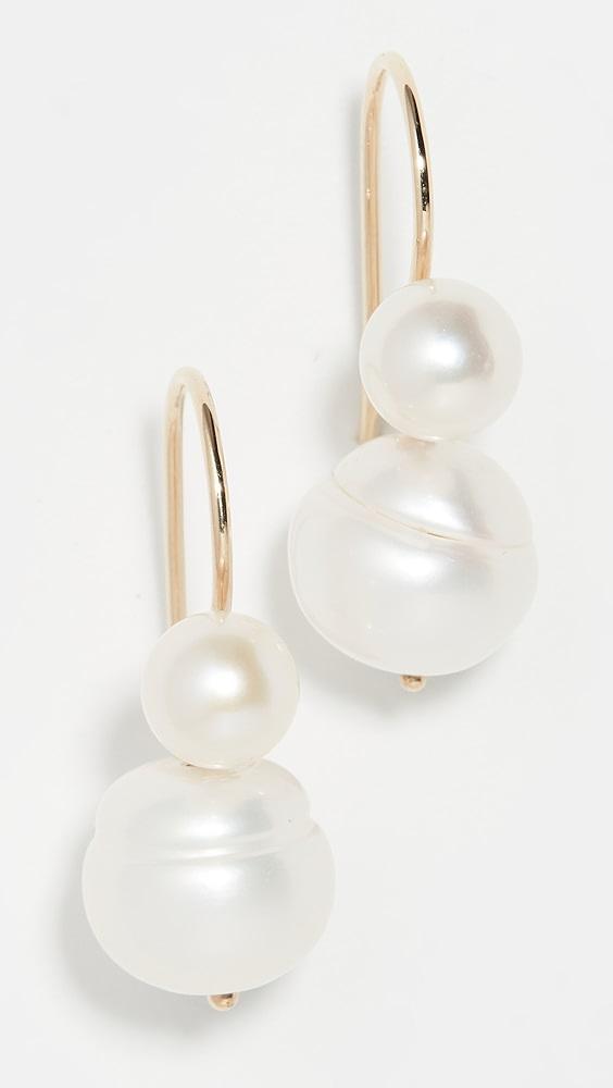 Ariel Gordon Jewelry 14k Pearl Duet Earrings | Shopbop Product Image