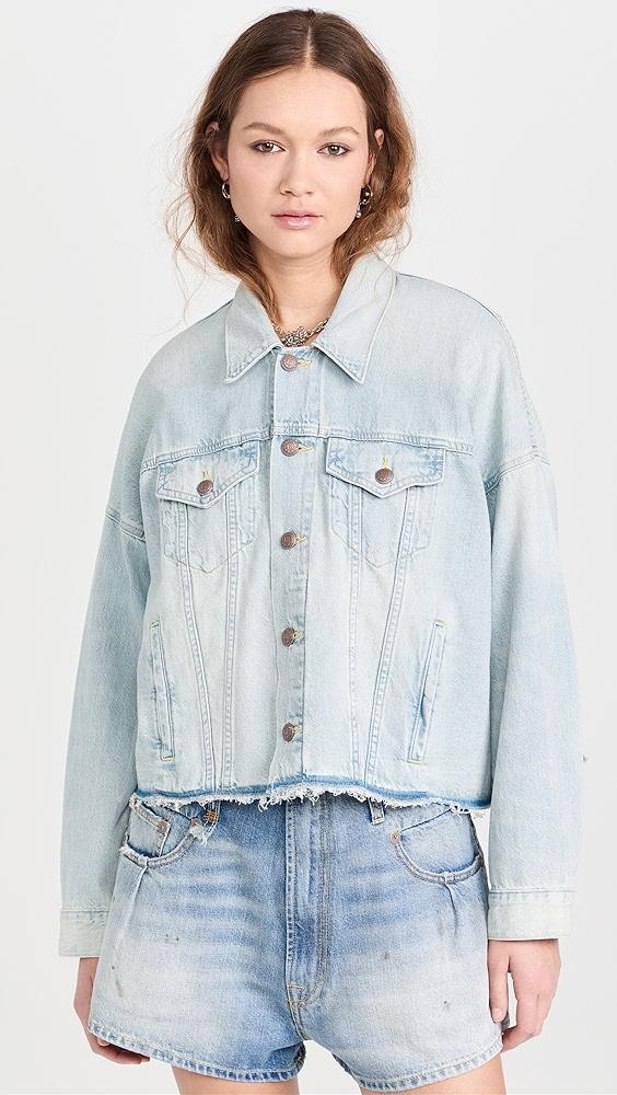 R13 Oversized Cut-Off Trucker Jacket | Shopbop Product Image