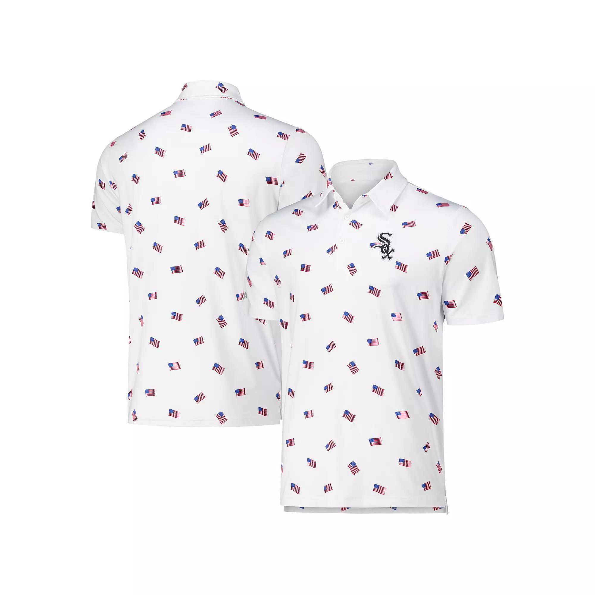 Men's Antigua White Chicago White Sox Americana Polo,  Product Image