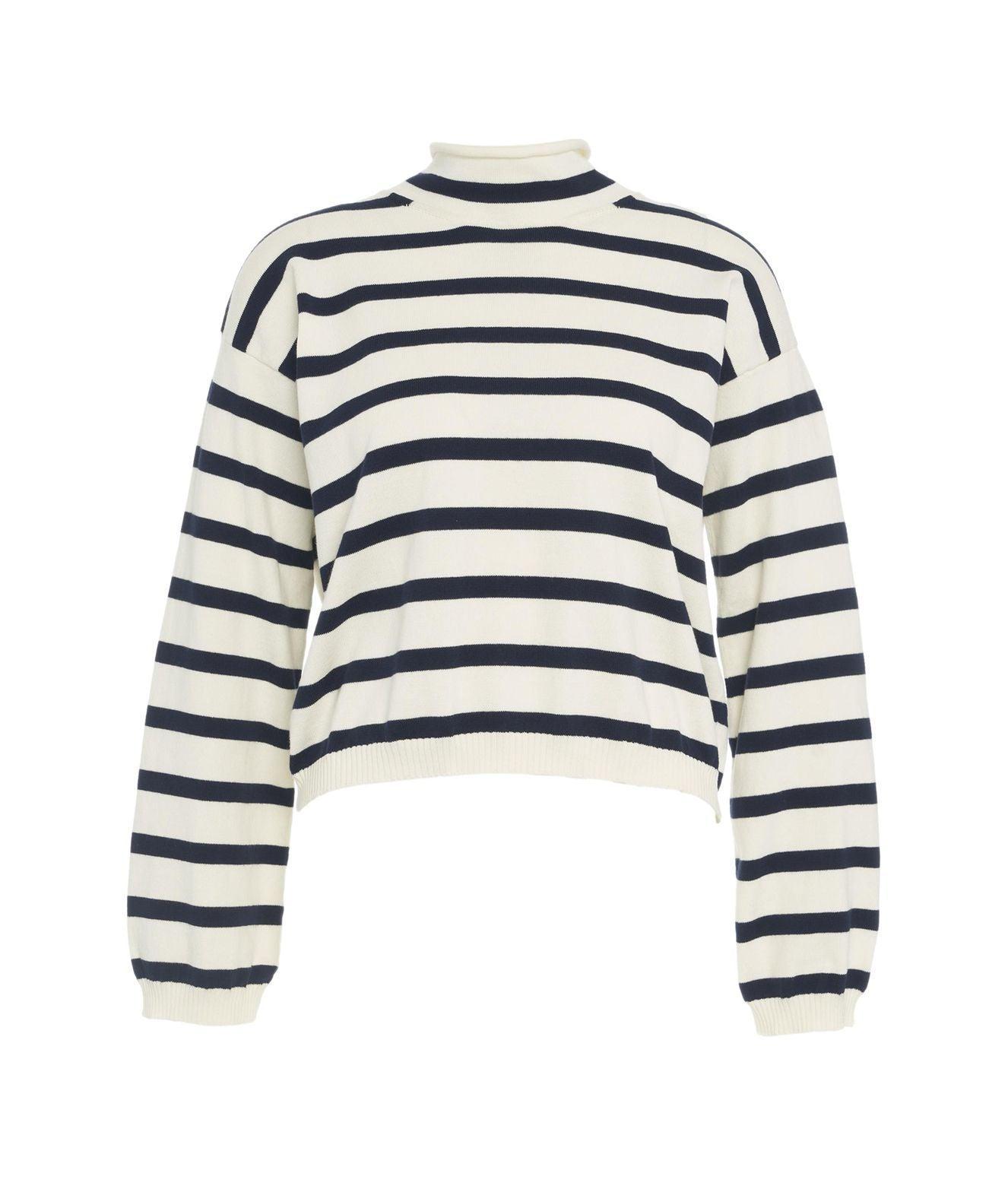 Striped knit pullover Product Image