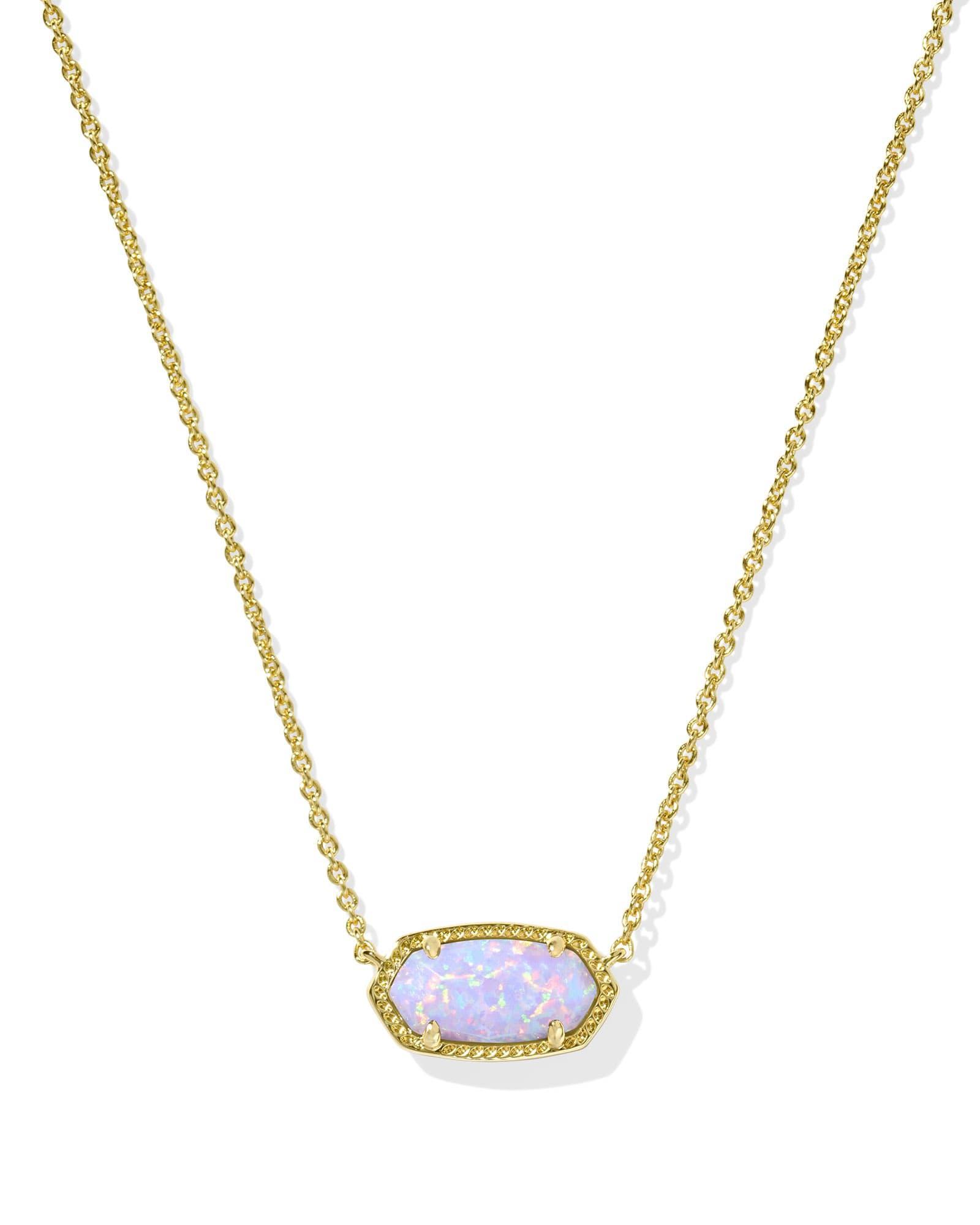 Elisa Gold Short Pendant Necklace Product Image