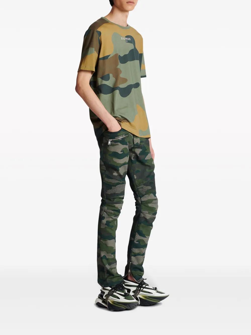 camouflage-print cotton T-shirt Product Image