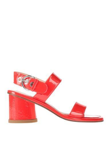 AGL ATTILIO GIUSTI LEOMBRUNI Agl Woman Sandals Red Size 7.5 Leather Product Image