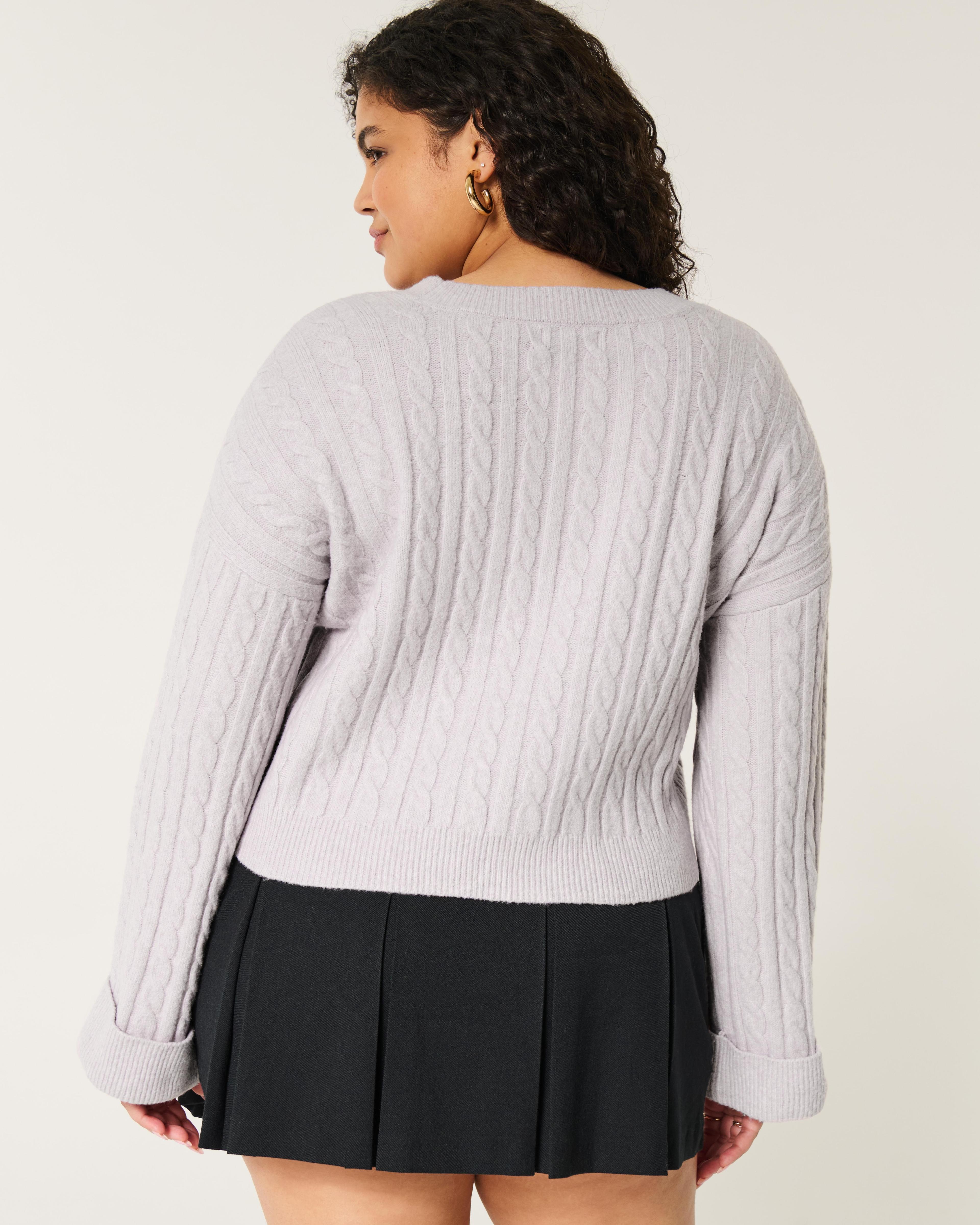 Hollister Comfy Cloud Cable-Knit Sweater Product Image