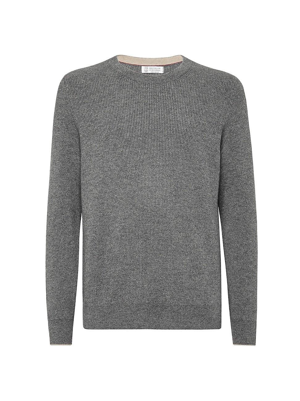 Mens Cashmere English Rib Sweater Product Image