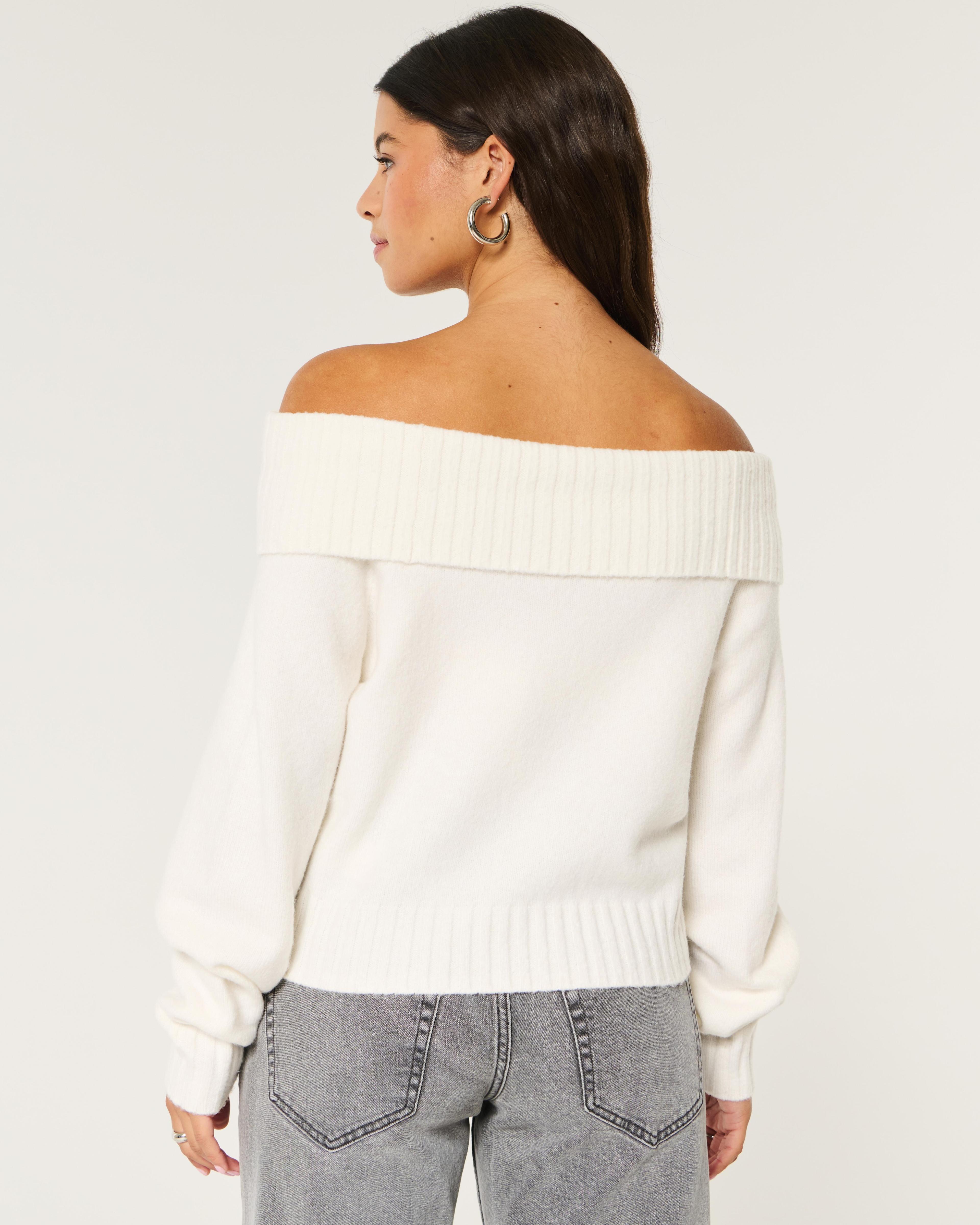 Hollister Comfy Cloud Off-the-Shoulder Sweater Product Image