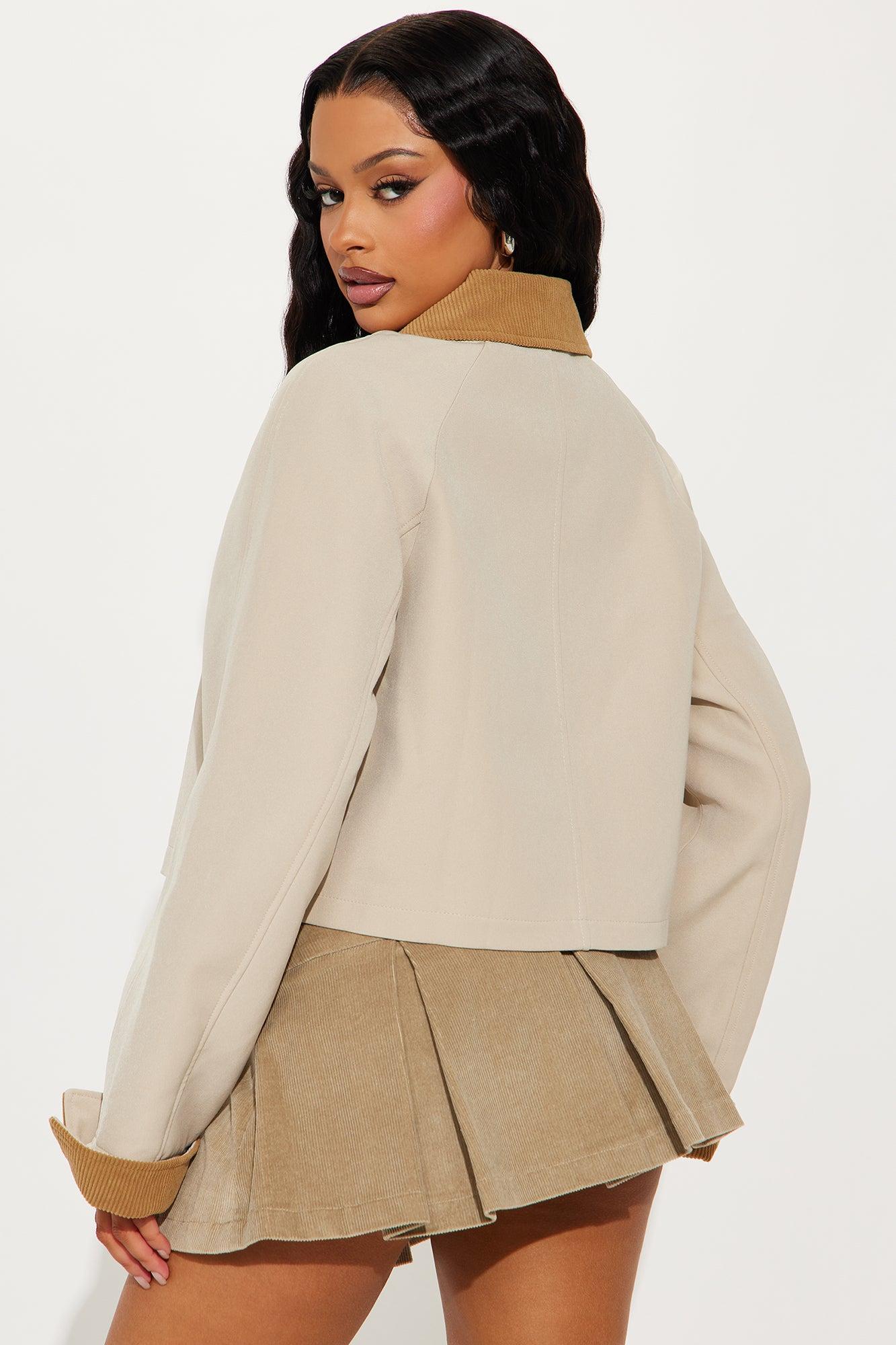 Coming Around Barn Jacket - Khaki Product Image