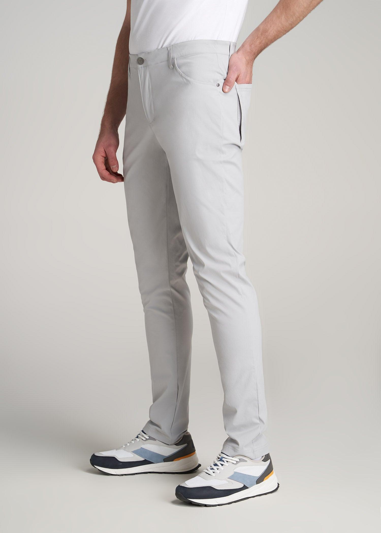 TAPERED-FIT Traveler Pants for Tall Men in Light Grey Product Image