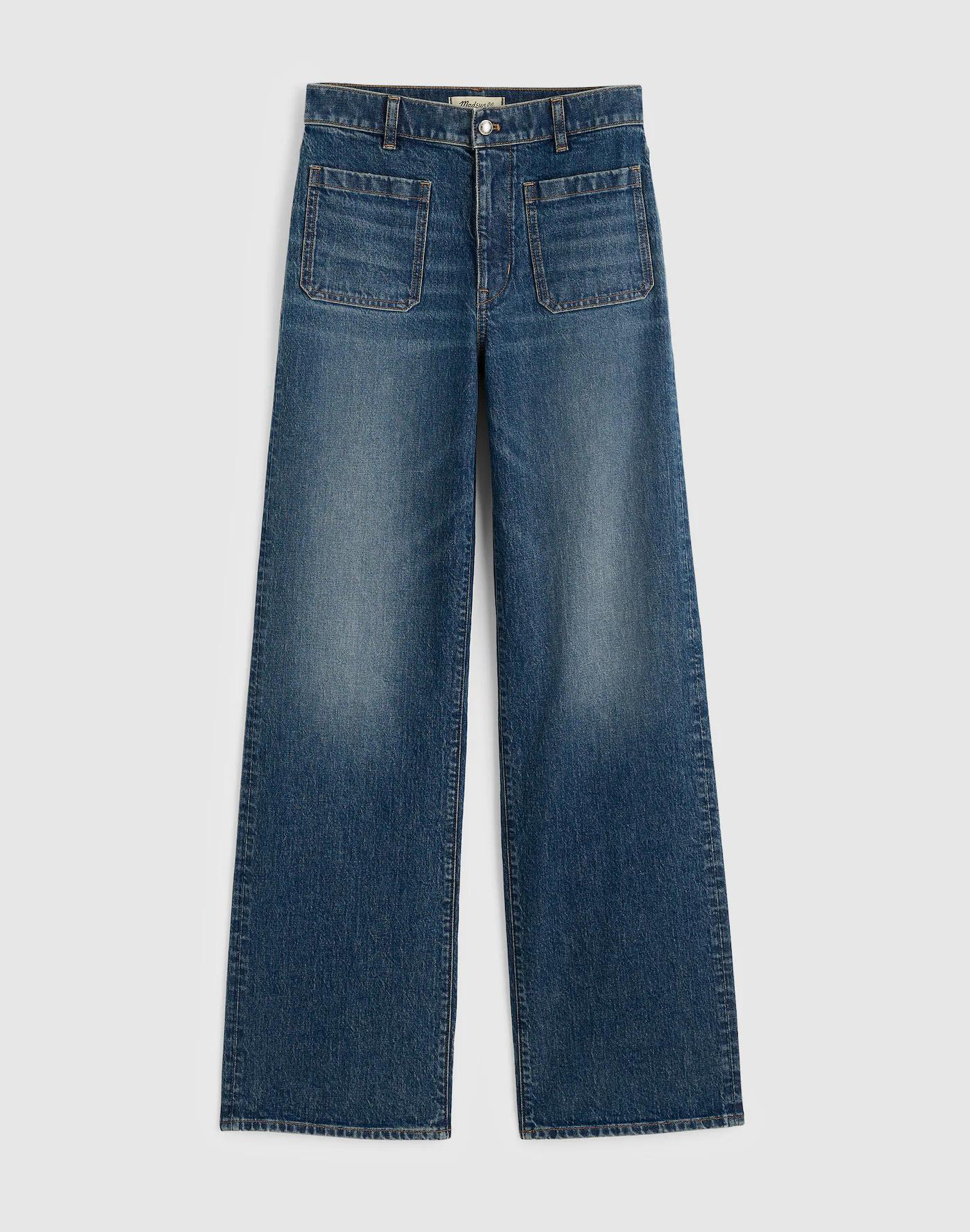 The Emmett Wide-Leg Full Length Jean: Patch Pocket Edition Product Image