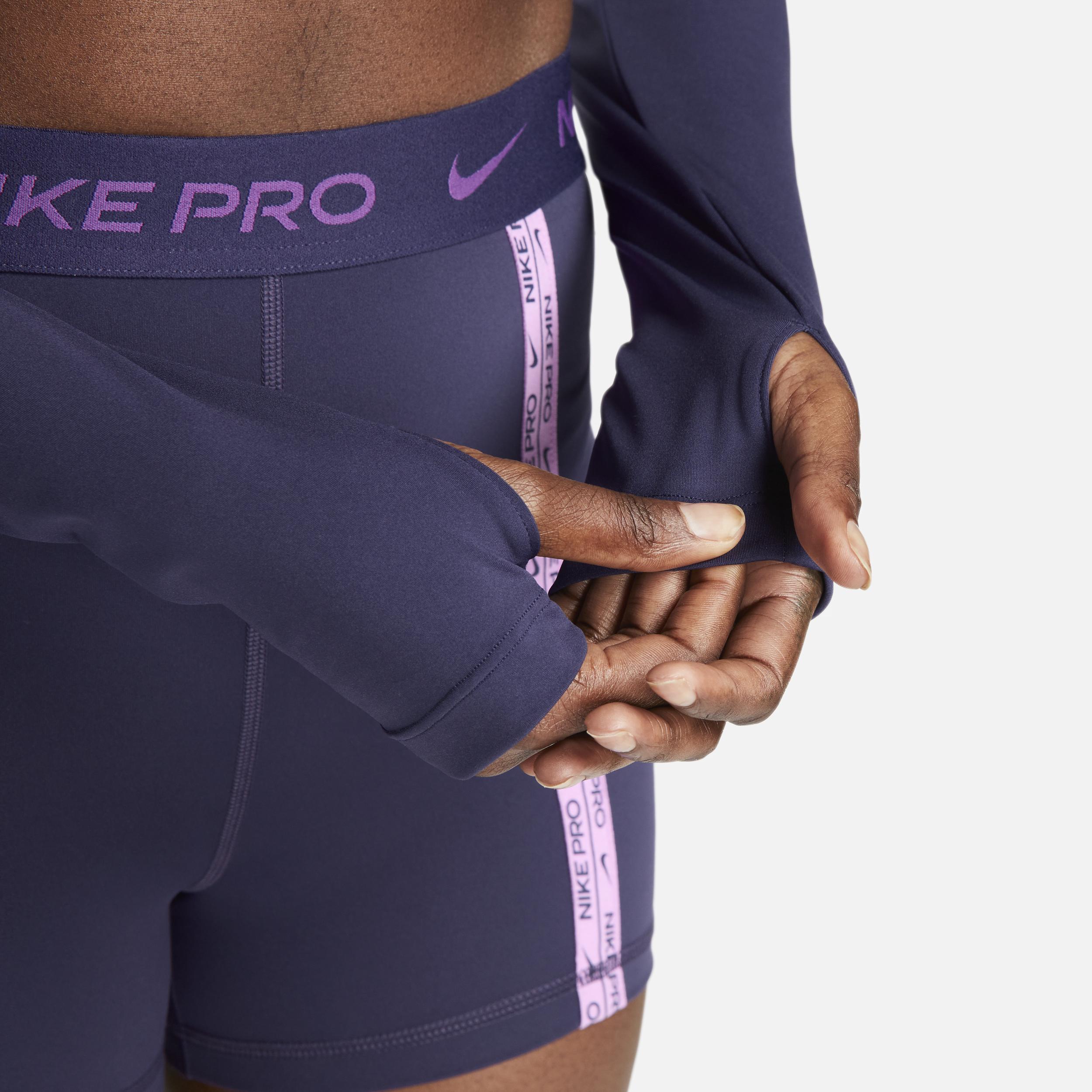 Nike Pro Dri-FIT Women's Cropped Long-Sleeve Top Product Image