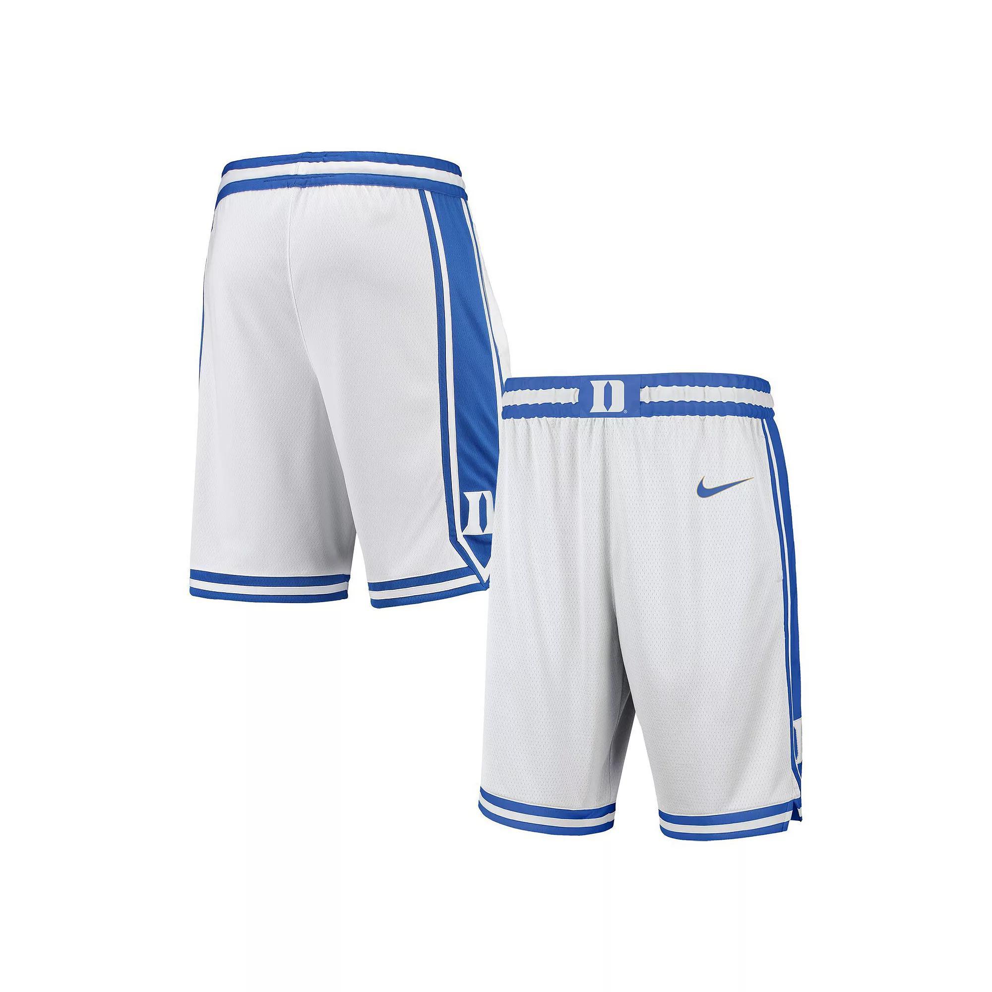 Men's Nike White Duke Blue Devils Limited Basketball Shorts,  Product Image