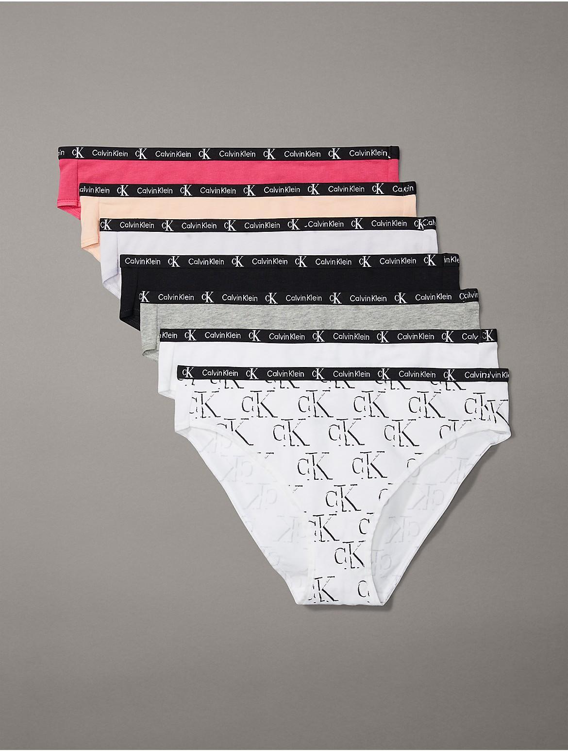 Calvin Klein Womens Calvin Klein 1996 Cotton Stretch 7-Pack Modern Bikini - Multi - S Product Image