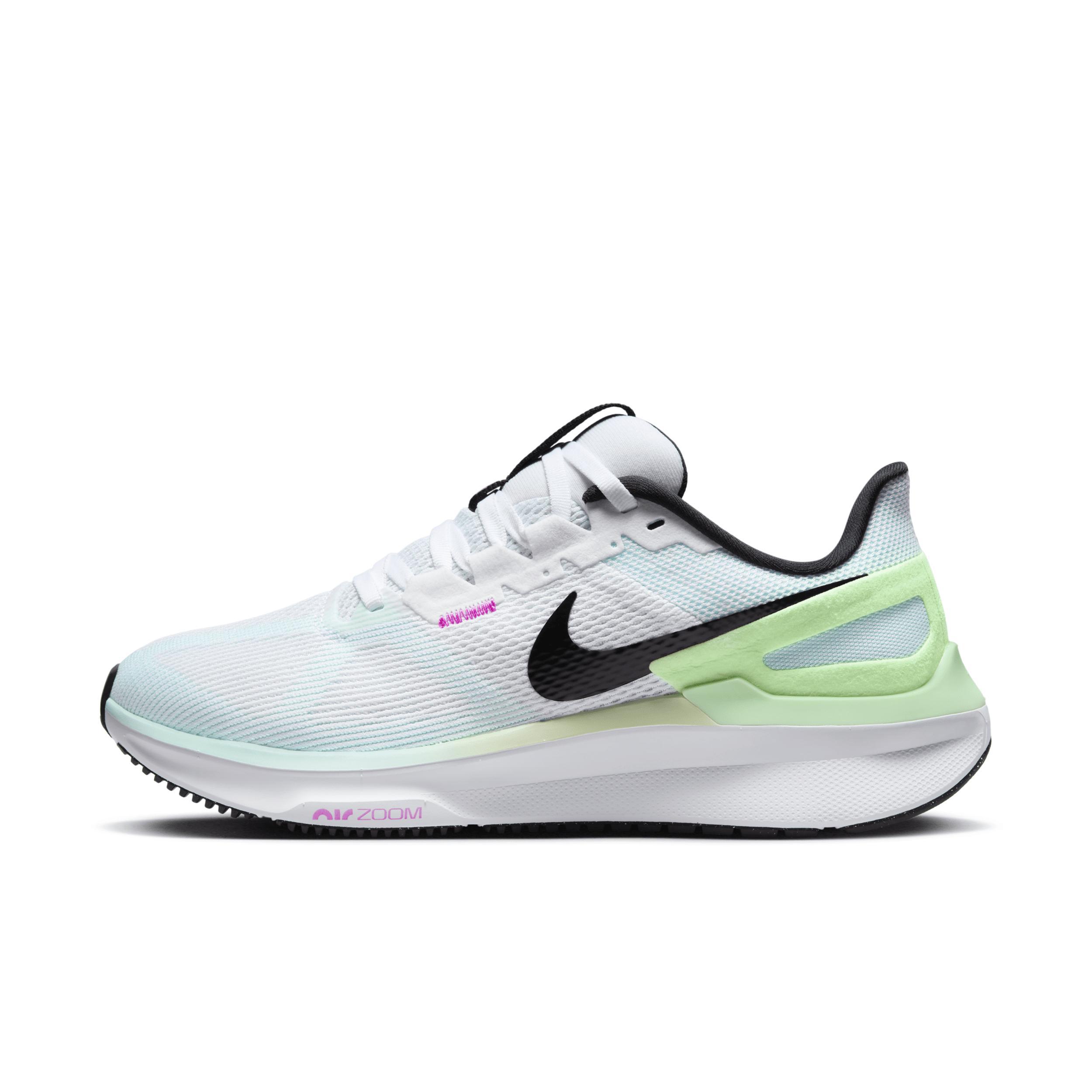 Nike Womens Zoom Structure 25 - Running Shoes White/Black/Glacier Blue Product Image