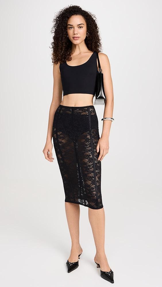 Fleur du Mal Le Stretch Lace Pencil Skirt | Shopbop Product Image