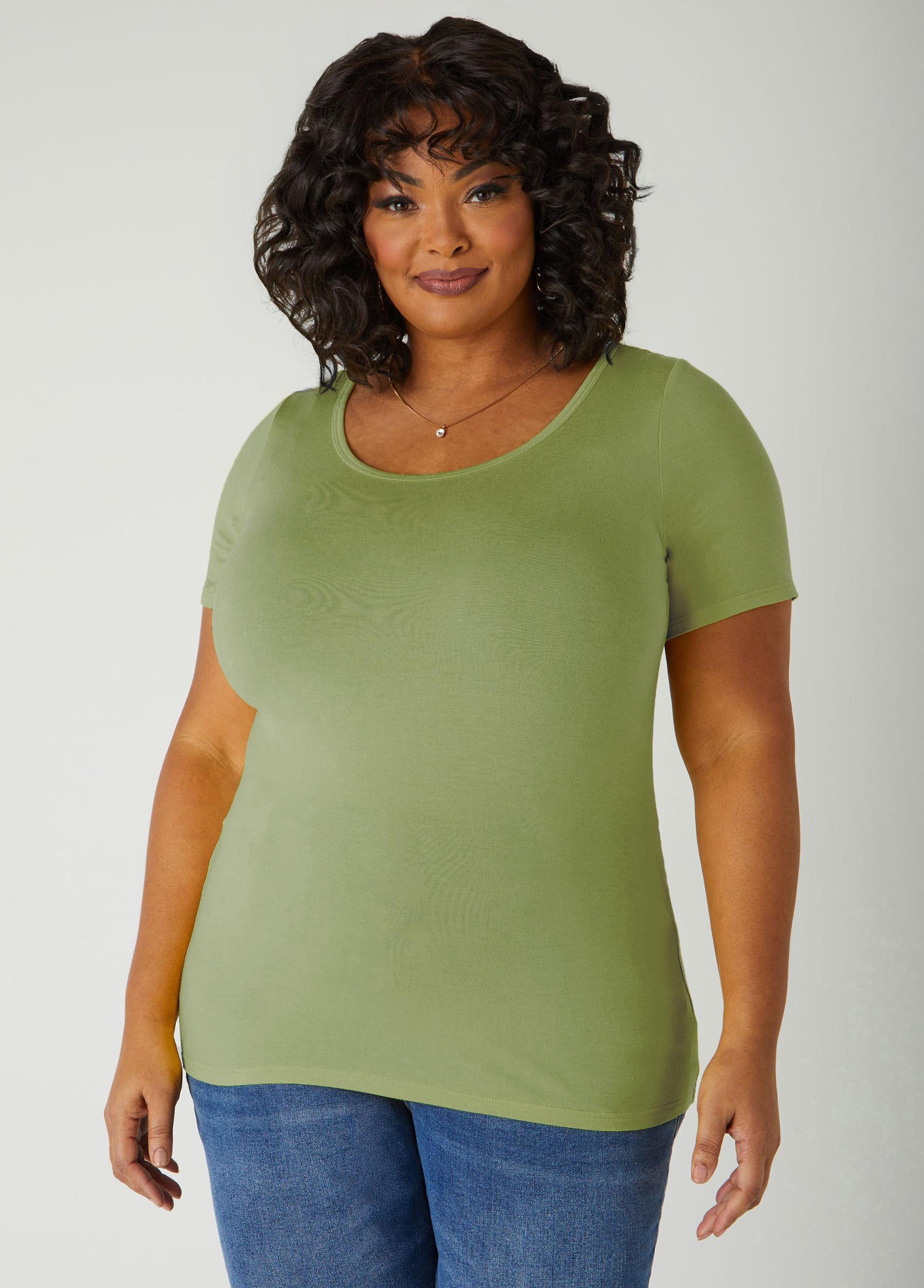 Plus Size The Basic Jersey Tee Ashley Stewart Product Image