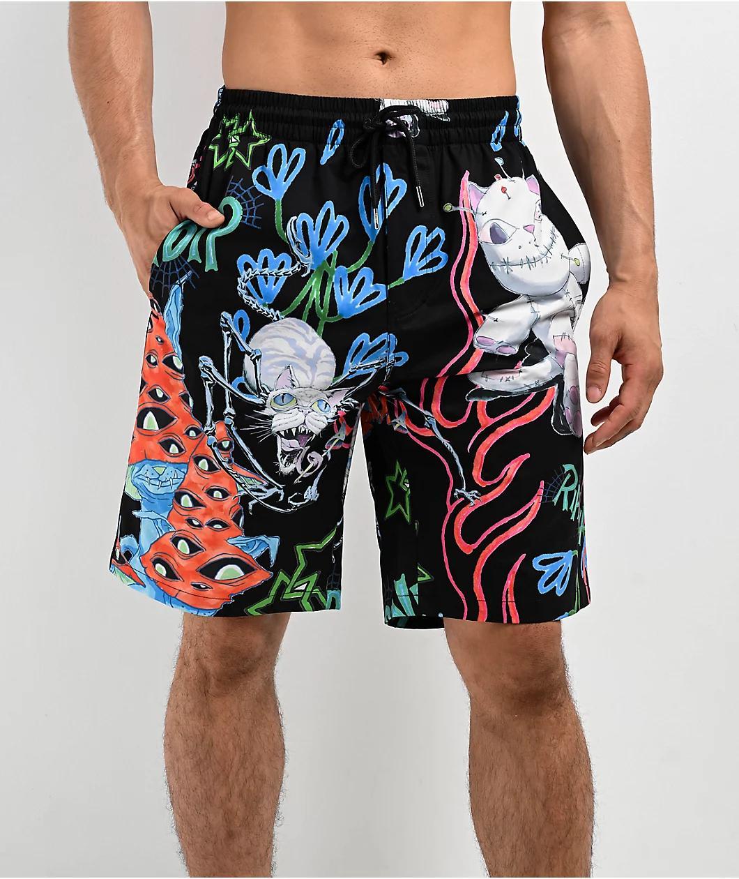 RIPNDIP Travis Black Board Shorts Product Image