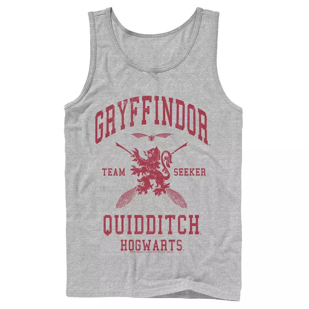 Men's Harry Potter Deathly Hallows 2 Gryffindor Quidditch Tank Top, Size: XL, Athletic Grey Product Image