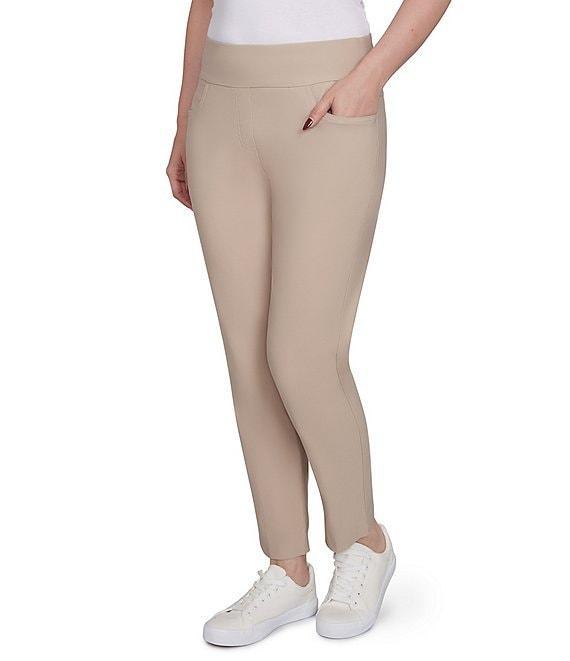 Ruby Rd. Silk Tech Straight Leg Pull-On Ankle Pants Product Image