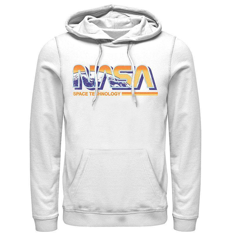 Men's NASA Space Technology Retro Rainbow Logo Hoodie,  Product Image