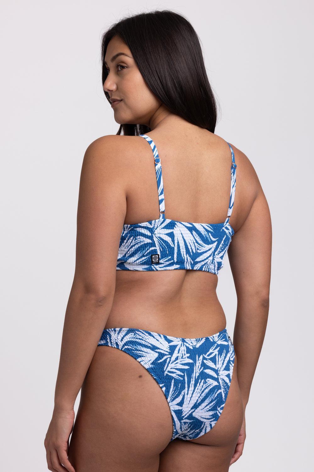 Kelia Smocked Bikini Bottom - Palm Female Product Image