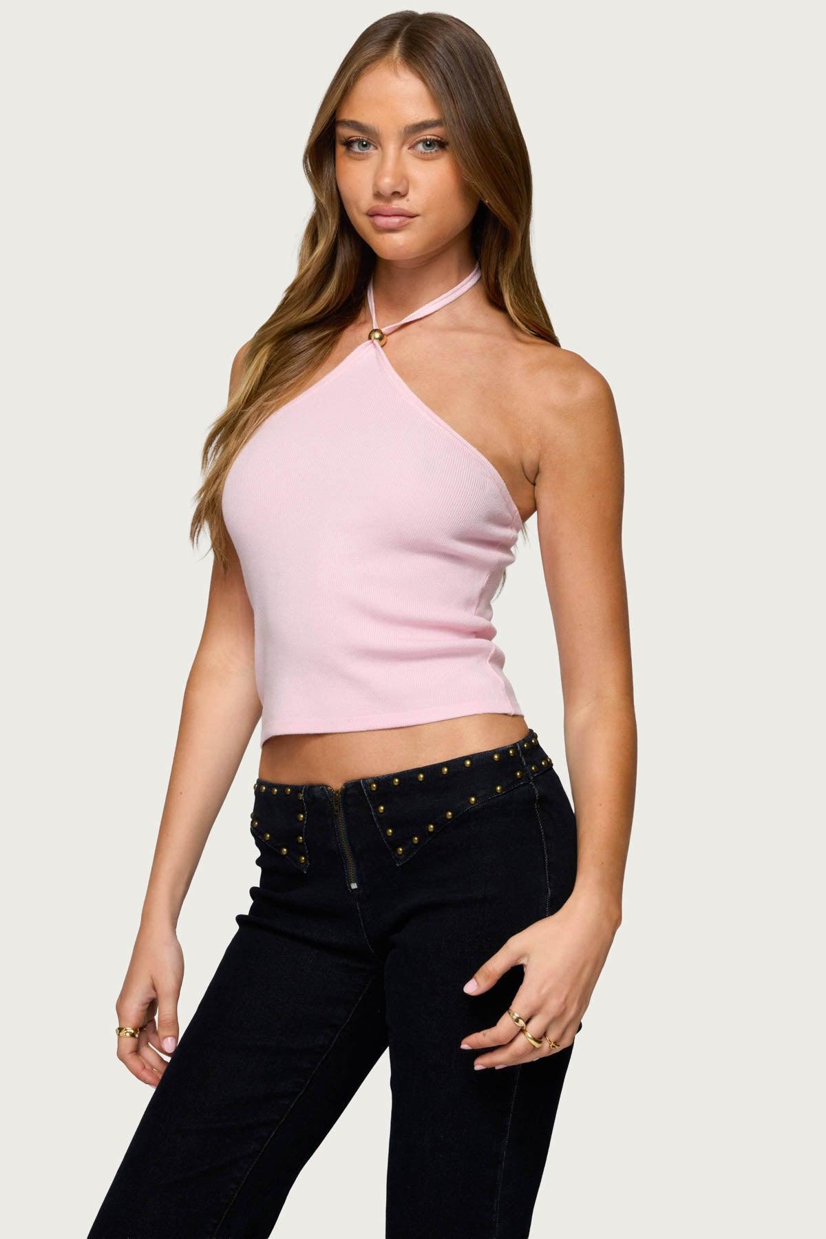 Hollis Knit Halter Top Product Image