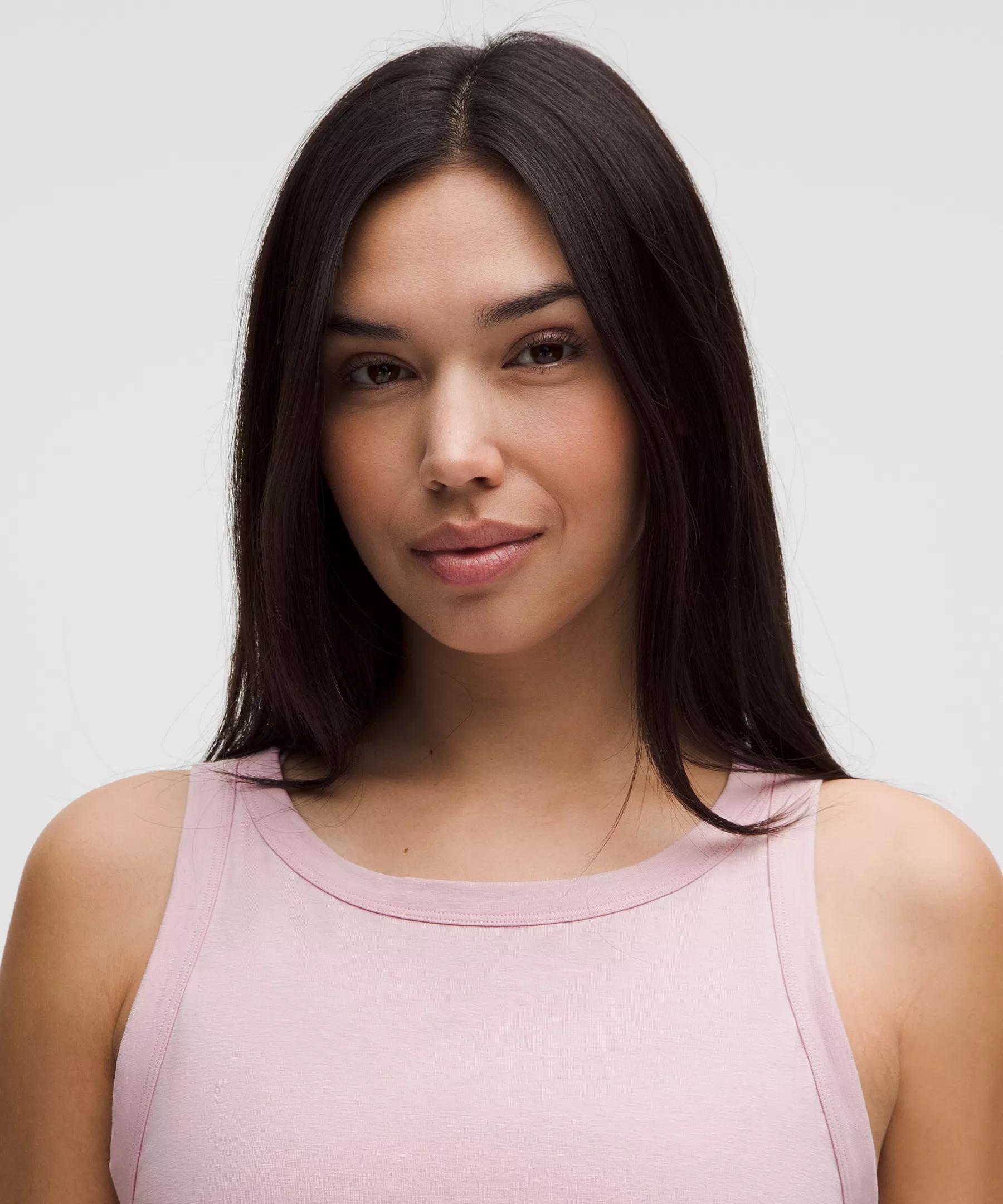 Cotton-Blend Open-Back Tank Top Product Image