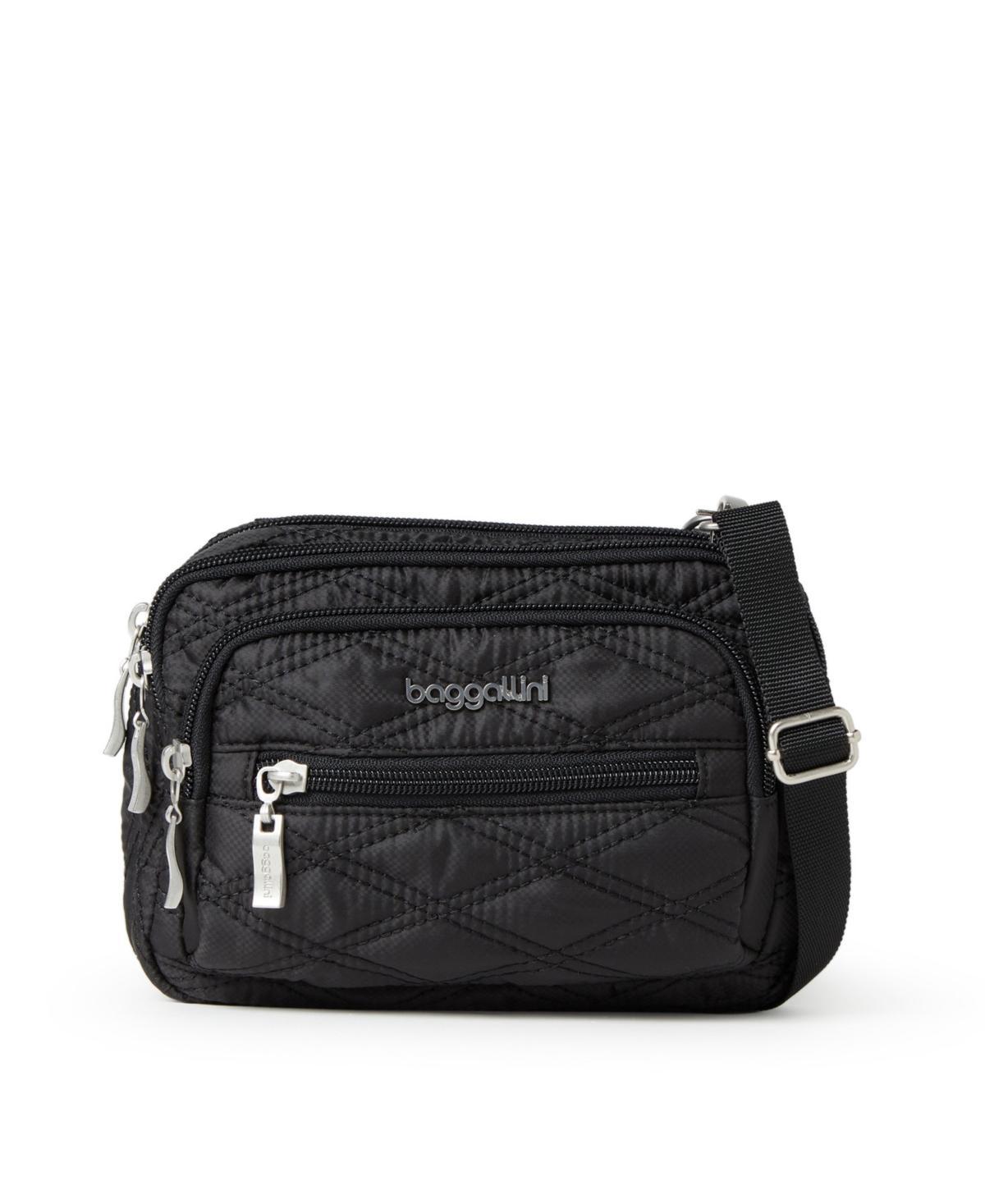 Baggallini Triple Zip Bagg (Charcoal) Cross Body Handbags Product Image