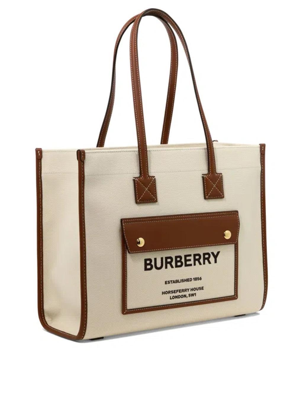 BURBERRY Tote In Cream Product Image