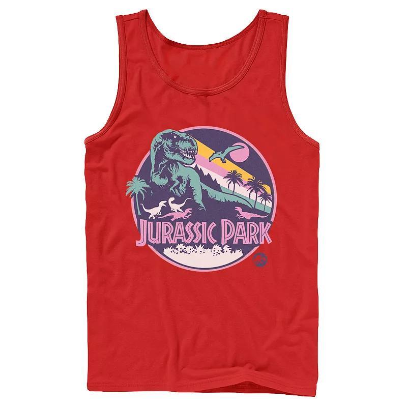 Men's Jurassic Park Retro Rex Scene Tank Top, Size: XL, Black Product Image