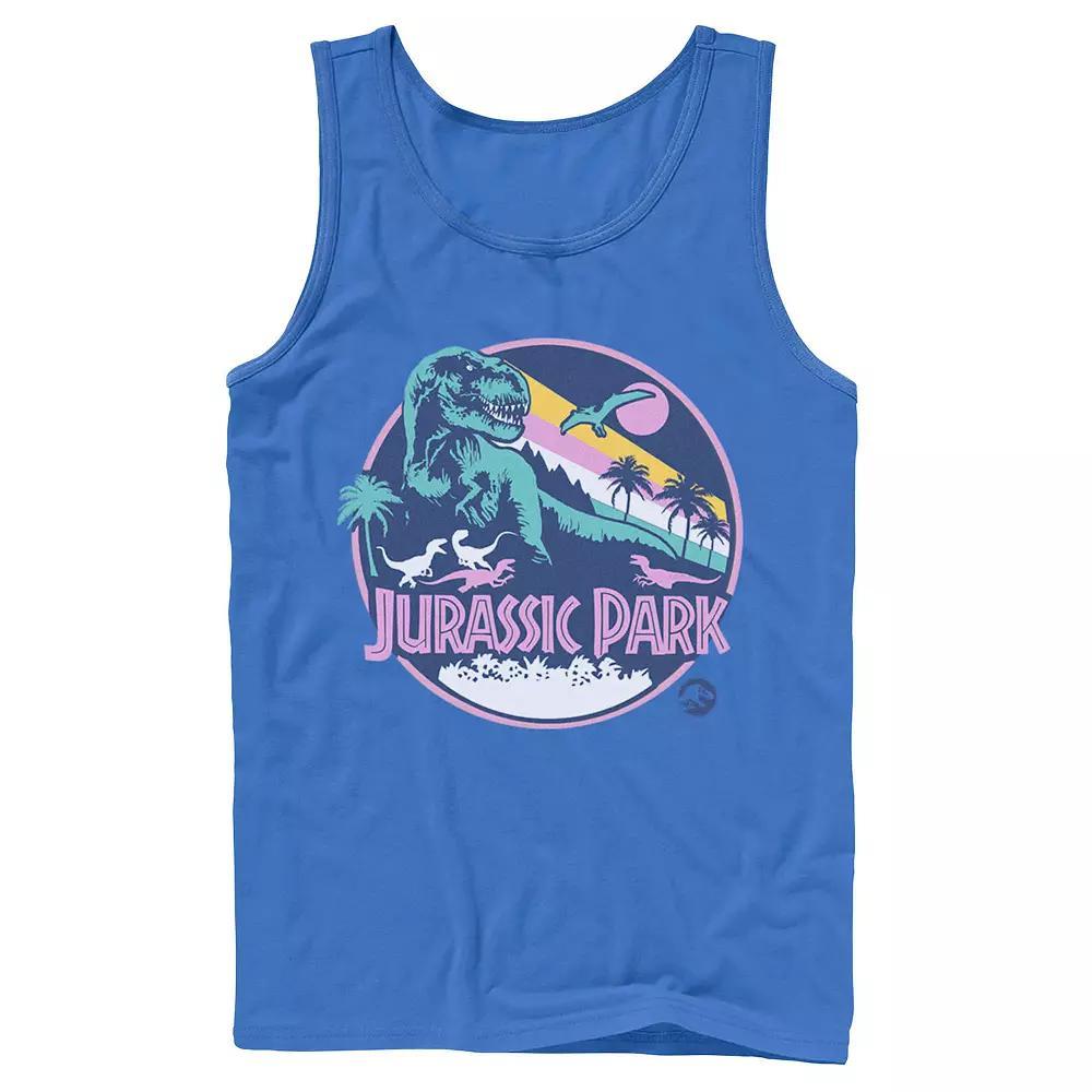 Men's Jurassic Park Retro Rex Scene Tank Top,  Product Image