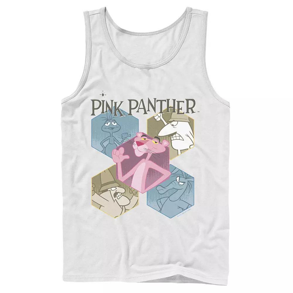 Men's Pink Panther Hexagonal Portraits Tank Top,  Product Image