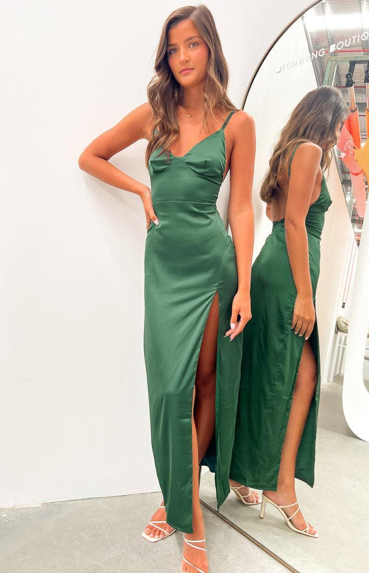 Freesia Emerald Formal Maxi Dress Product Image