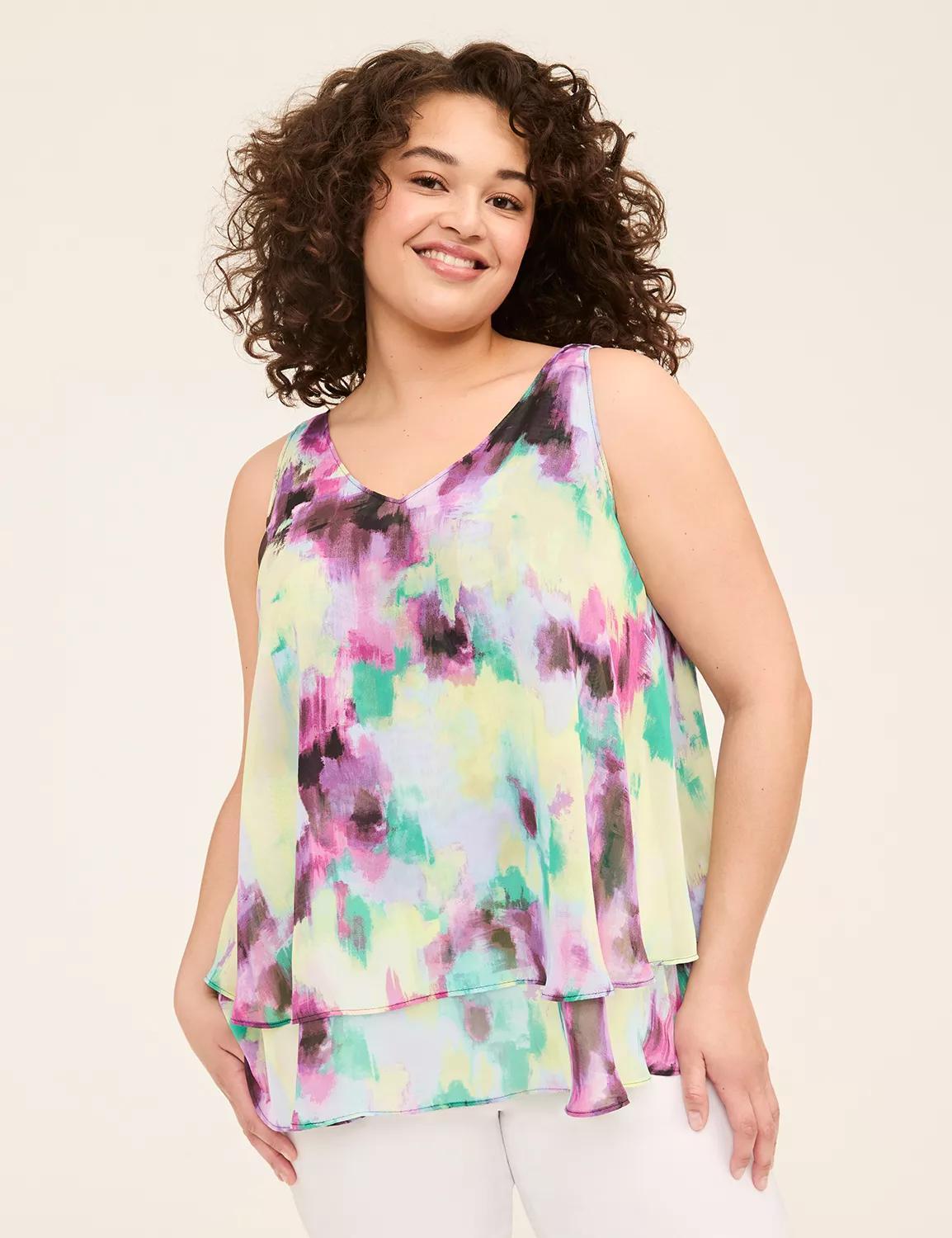Swing Double-Layer Chiffon Tank Product Image