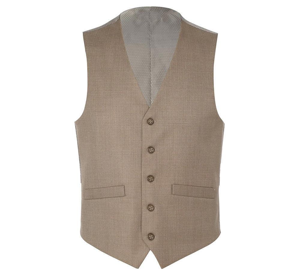 Blue Slim Fit Vest Single Breasted 5 Button Design Product Image