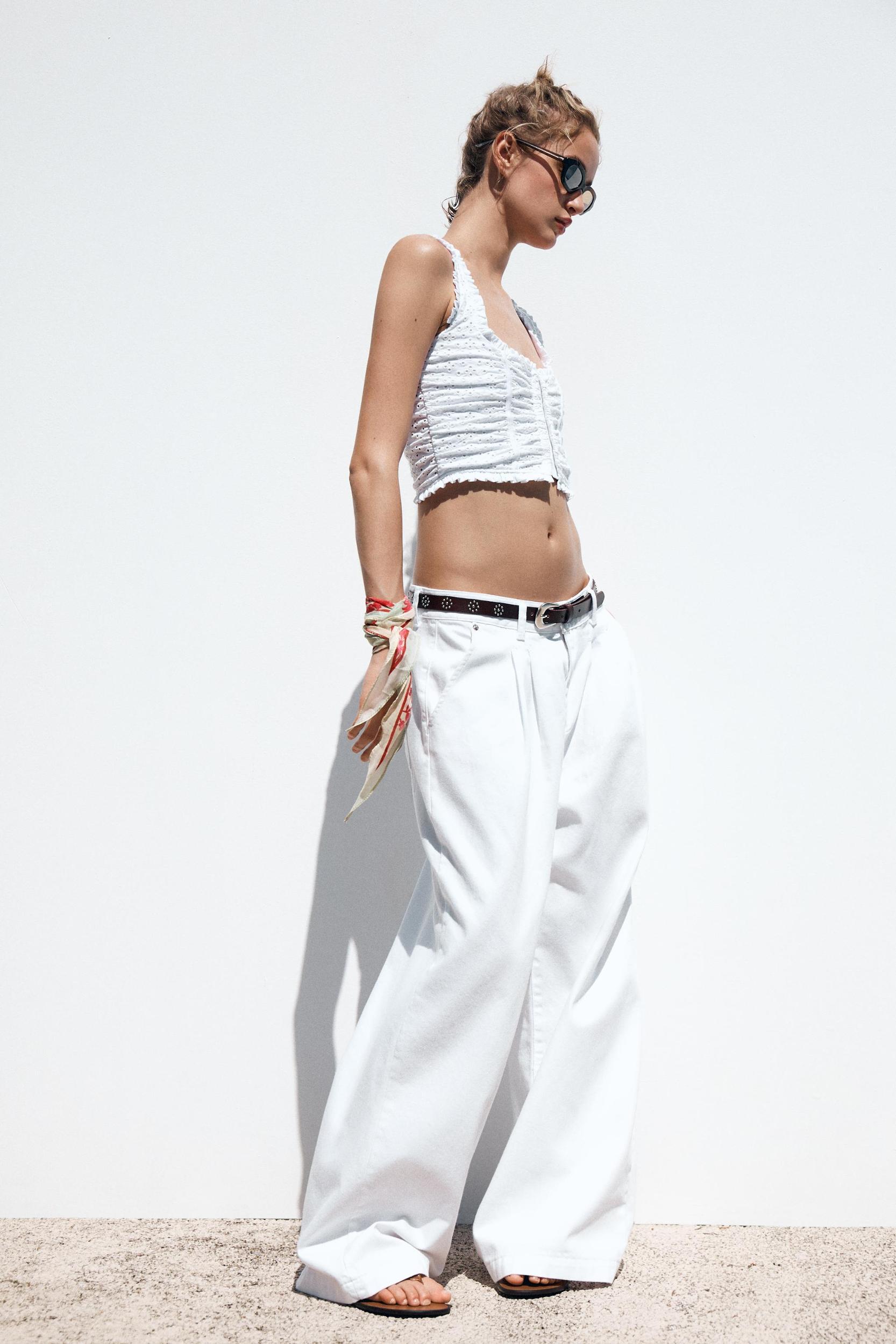 OPENWORK EMBROIDERED TOP Product Image