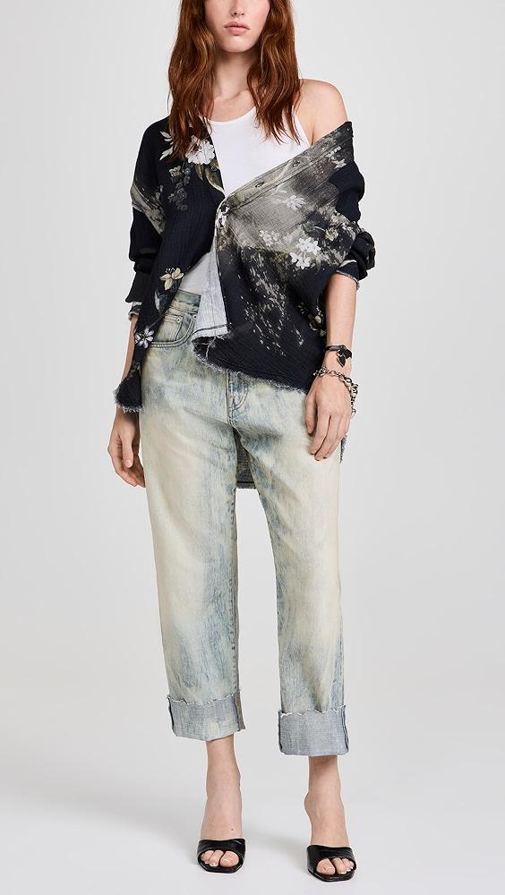 R13 Cuffed X-Bf Jeans | Shopbop Product Image