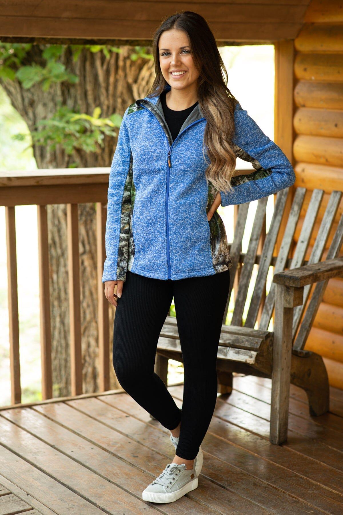 Royal Full Zip Sweatshirt With Camo Product Image