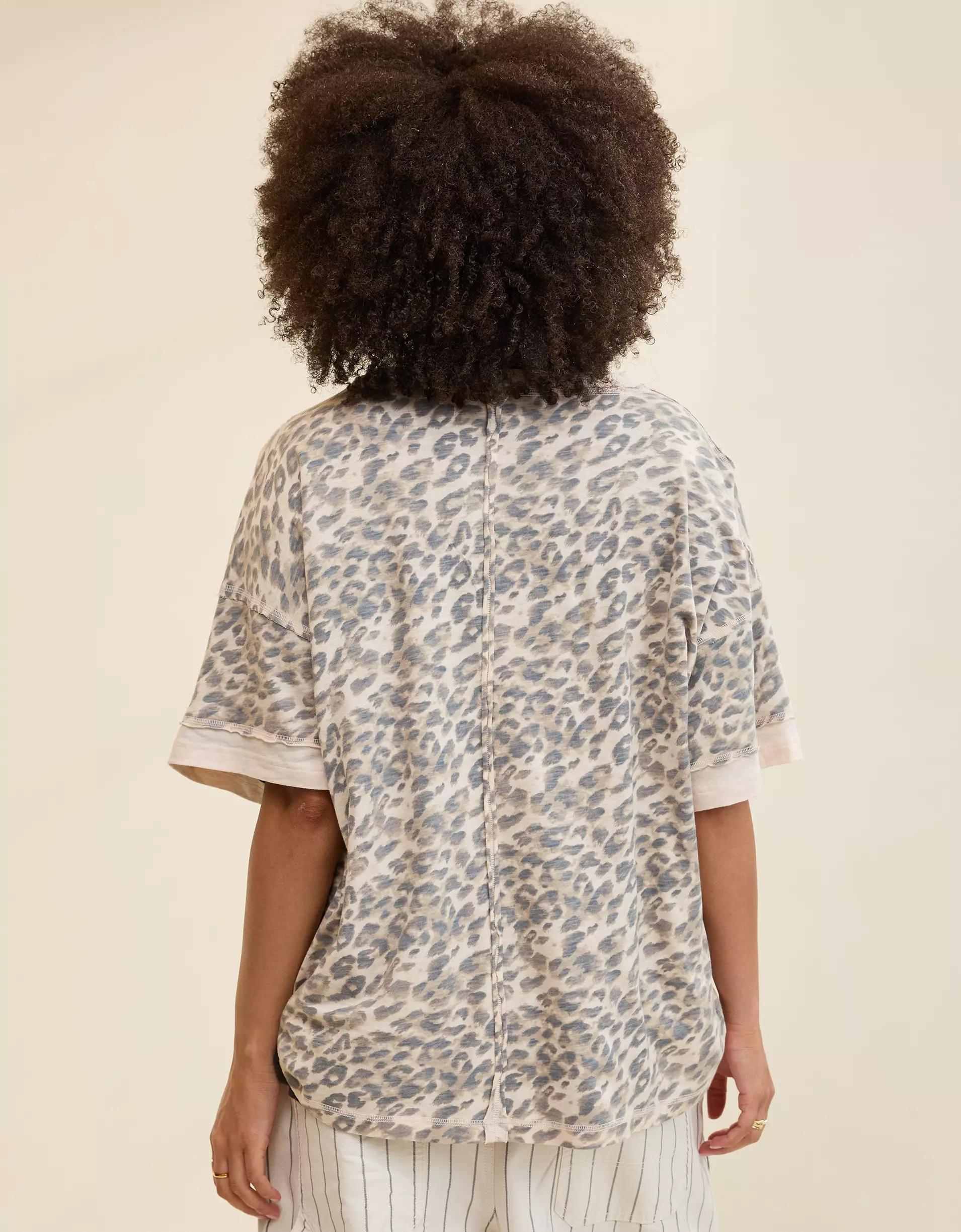 Aerie Crew Oversized Boyfriend T-Shirt Product Image